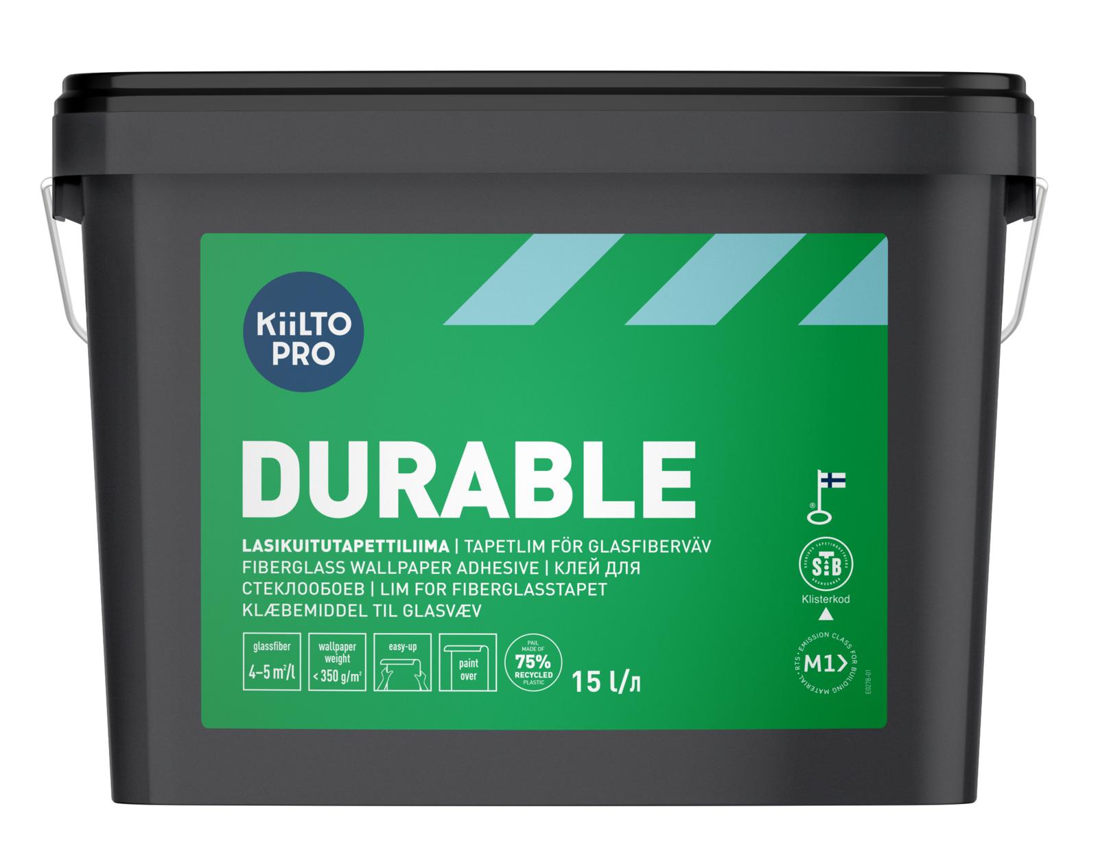 Kiilto Durable Lasikuitutapettiliima